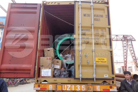 Shipment of Beston Coconut Charcoal Making Machine